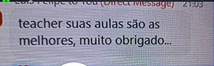 Feedback sobre as aulas